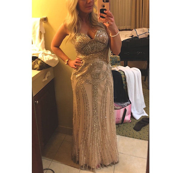 slim fit dress slacks Charming Mermaid Sweetheart Gold Sequins Slit Prom Dress with Beading  DM24121710 – Dressmeet